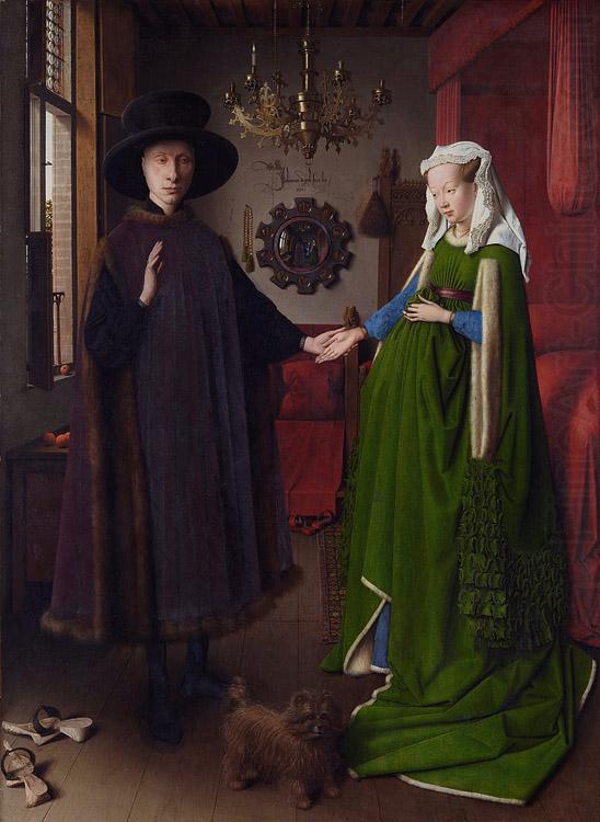 Jan Van Eyck Giovanni Arnolfini and His wife Giovanna Cenami (mk08) china oil painting image